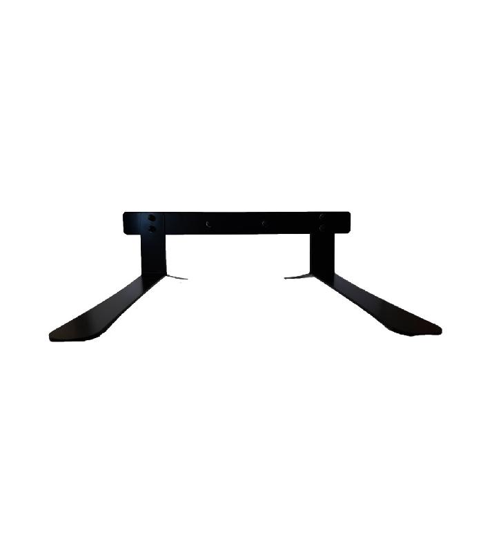 Panneau trottoir cadre bois sur piétement noir effet ressorts - 124 x 63,5 cm - Référence : PFN733N_2