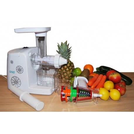 Slow juicer - Extracteur de jus à extraction lente 80t/min avec râpe offerte_2