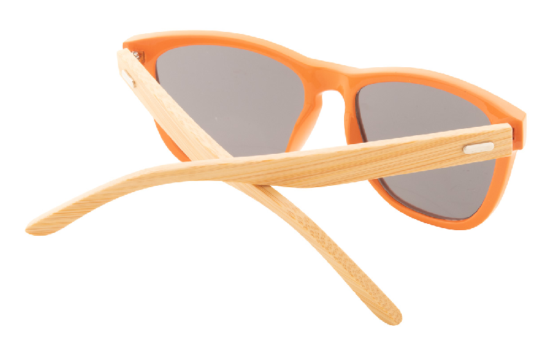 Lunettes de soleil - monture plastique colorée - branches en bambou - protection UV 400 catégorie 3_2