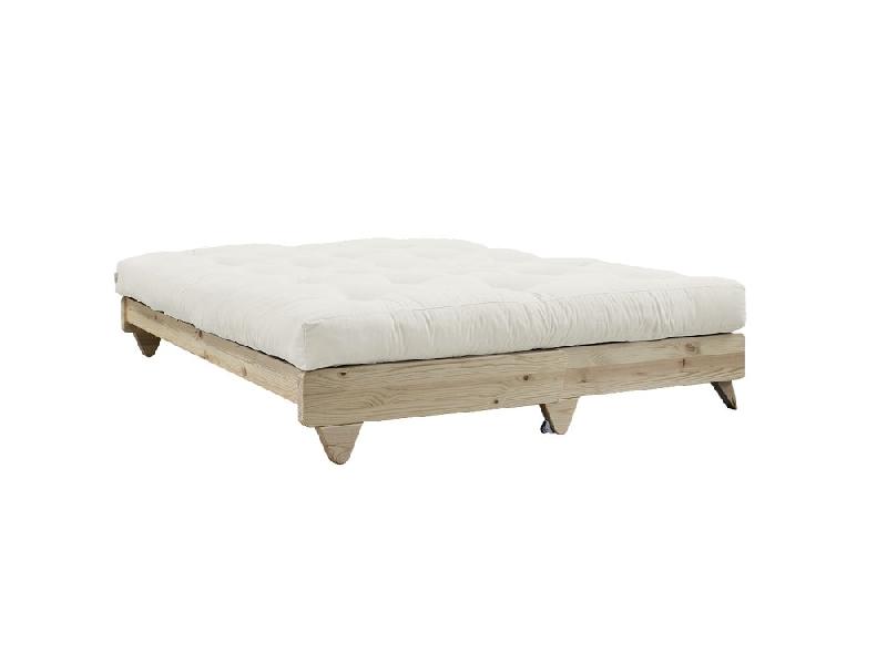 Banquette convertible Fresh Pin - coloris écru - couchage 140x200 cm - structure en pin massif_2
