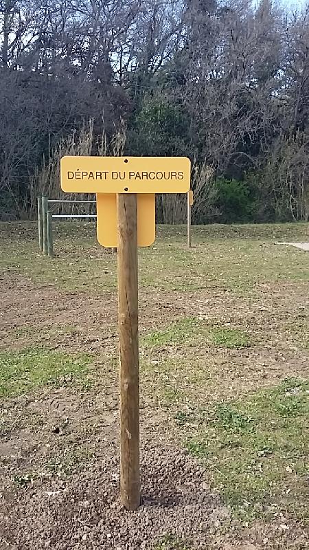Panneaux de signalisation Départ et Arrivée - Vert et Jaune - Stratifié 10mm - Réf. PDA, PDAG_2