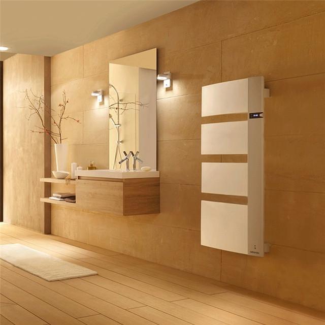 Radiateur sèche-serviettes Sensium mât gauche 1750W blanc/gris - Atlantic - 814119_2