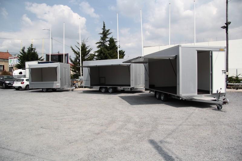 Remorque fourgon HUMBAUR 5219 / 5227 - 2 essieux, roues dessous, parois sandwich 45 mm, PTAC 3000 kg_2