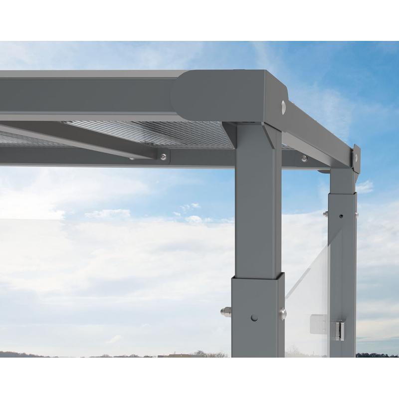 Station bus Milan - Ref : 529238.Gpro - Abri de bus contemporain avec bardage en verre Sécurit®_2