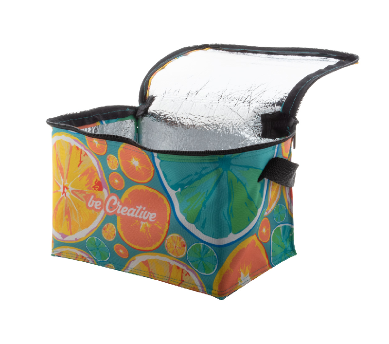 Sac isotherme zippé en polyester RPET 600D avec renfort en aluminium - Pour 6 canettes de 0,33 L_2