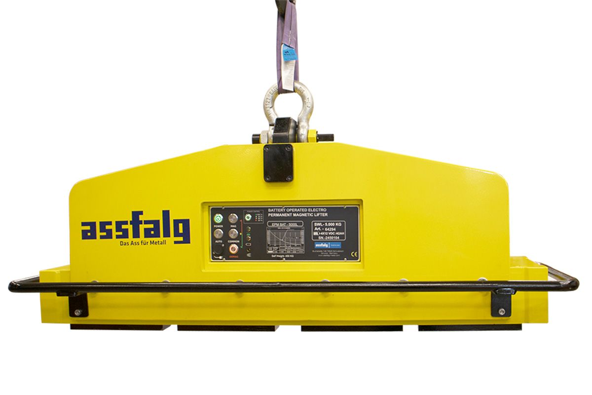 Aimant de levage à batterie avec surface de pôle magnétique allongée - EPMB Lang - Charge 3000 à 5000 kg_2