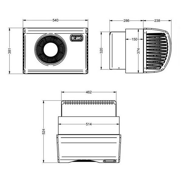 Climatiseur de cave à vin Wine C25S – WineMaster Fondis – Refroidissement et chauffage – Volume traité jusqu'à 25 m³_2