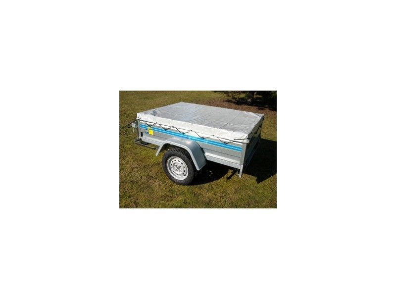 Bâche pour remorque 680g/m² - BAR129X93X5 - 2.00m x 1.34m x 0.10m - avec sandow et attaches offerts_2