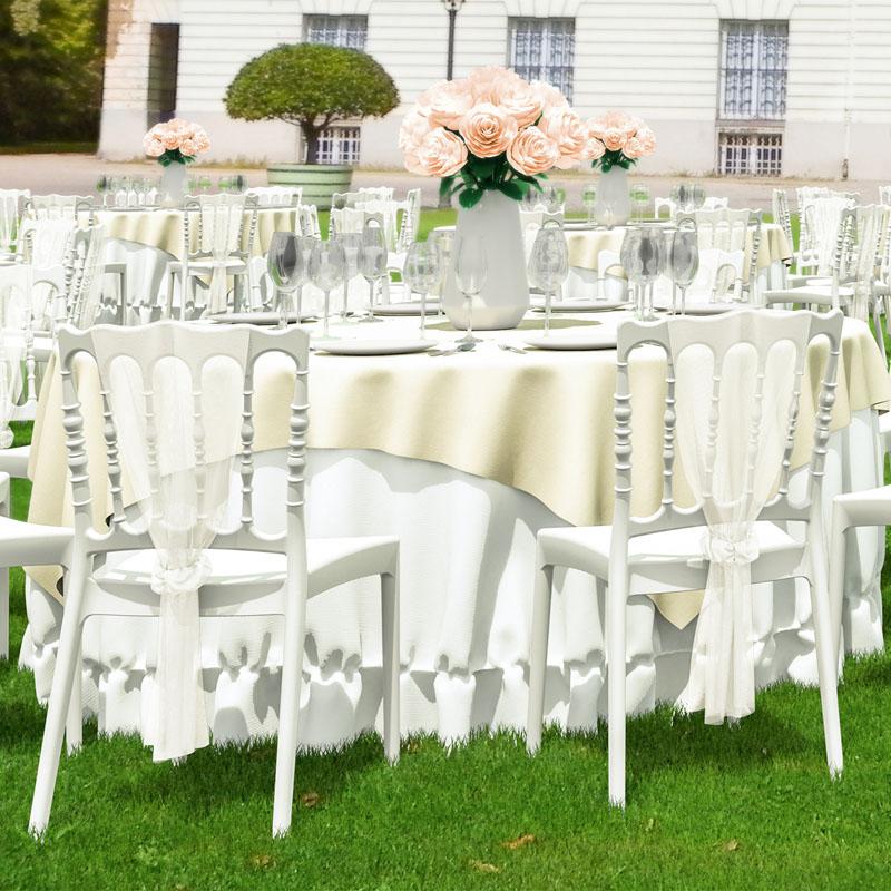 Chaise de reception Napoleon blanche - BLANC_2