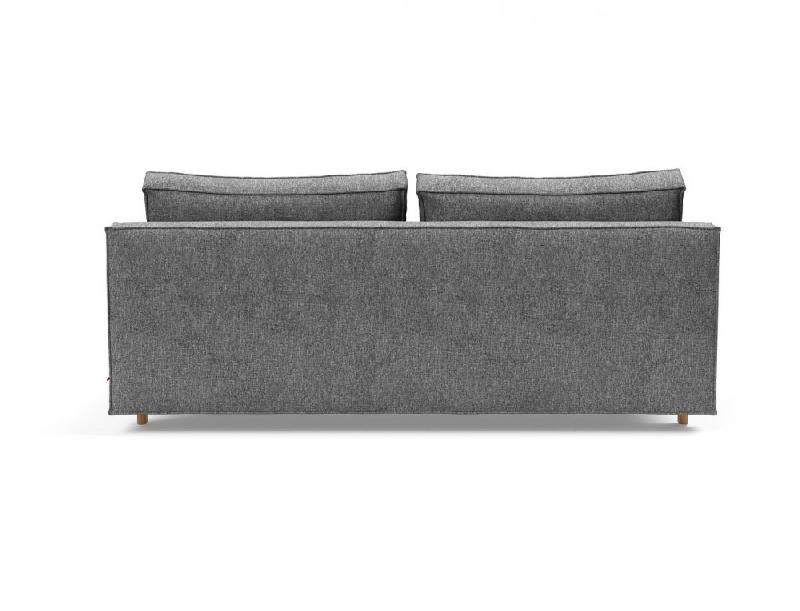 Canapé design convertible Sly 140x200 cm - pieds bois chêne - tissu Twist Charcoal - Innovation Living_2