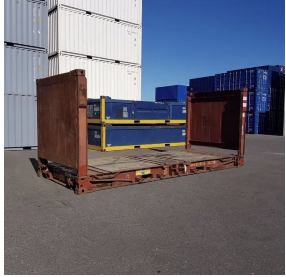 Conteneur Flat pour le transport des marchandises volumineuses et hors-gabarit - 40' FLATRACK/ platforme_2