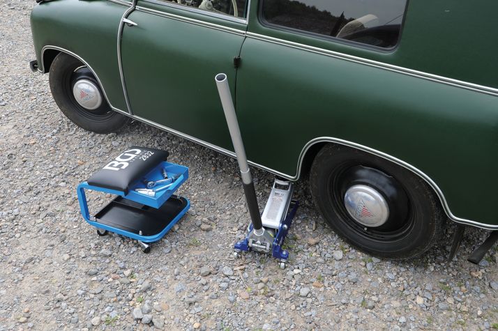 2897 - Cric rouleur hydraulique BGS Technic - aluminium-acier - 1,5 t - double piston et faible hauteur_2