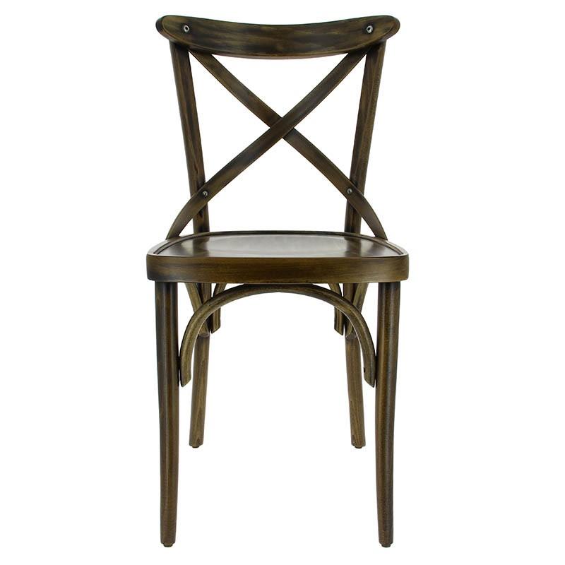 Chaise restaurant Chinon hetre cérusée - MARRON_2