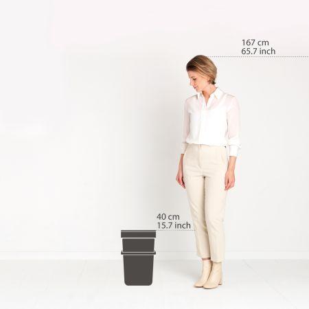Poubelle Brabantia Sort & Go - 16 litres - Jade Green - Multi-talent - Volume S (16 L)_2