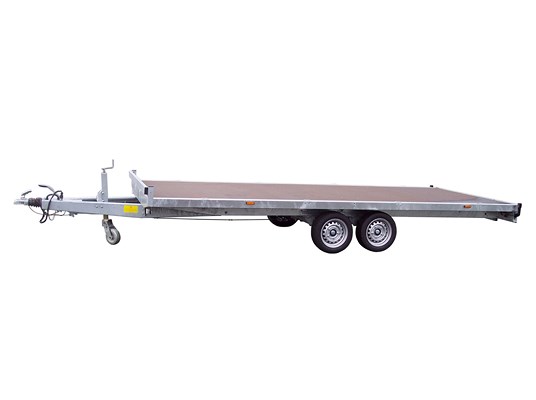 Remorque porte-engins Lider 3.5T - 5.06m - 2 essieux - plateau basculant et roues renforcées_2