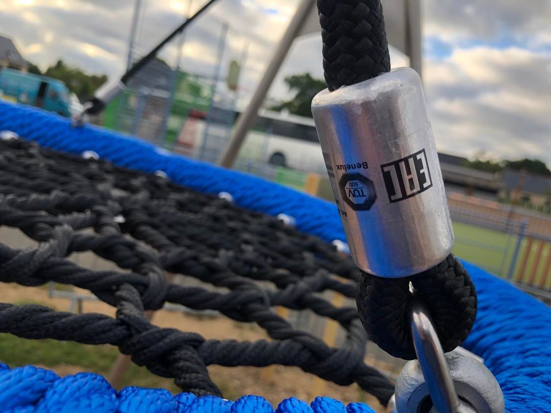 Balançoire double en acier inoxydable - Conforme EN1176 - Référence BT13058 - Haute qualité et durable_2