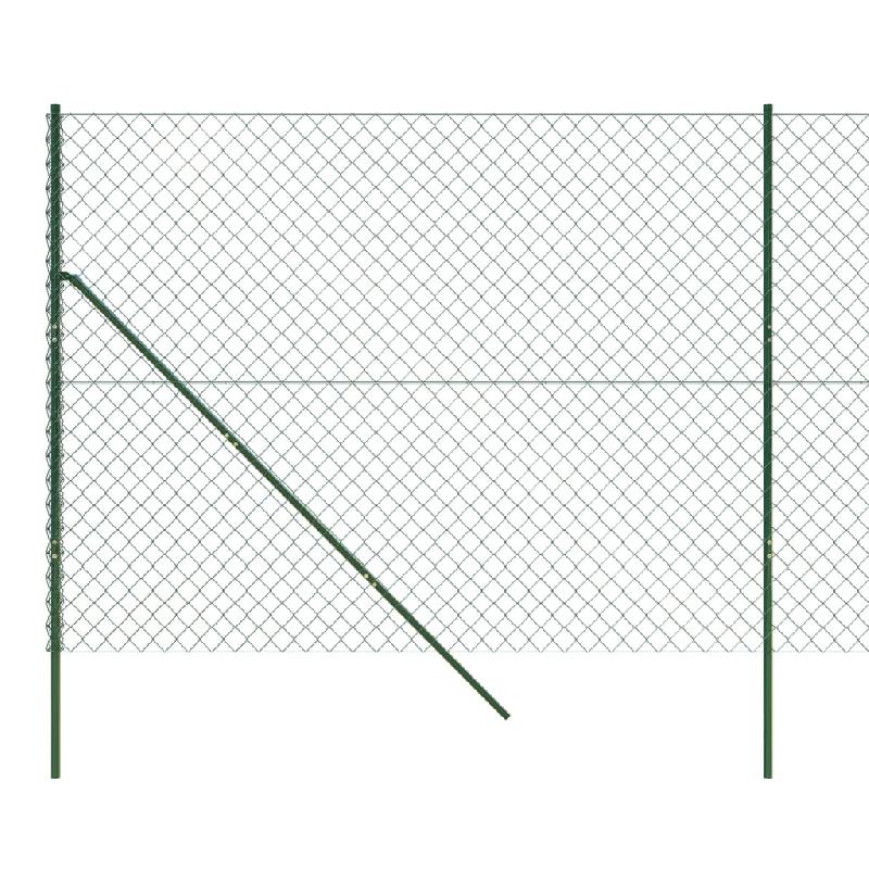 Vidaxl clôture en mailles de chaîne vert 1,4x10 m 153907_2