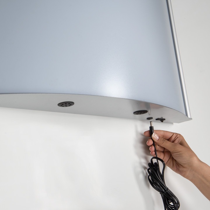 Caisson lumineux LED convexe A3 - Réf. 215520 - rétro-éclairage par LED et structure aluminium_2