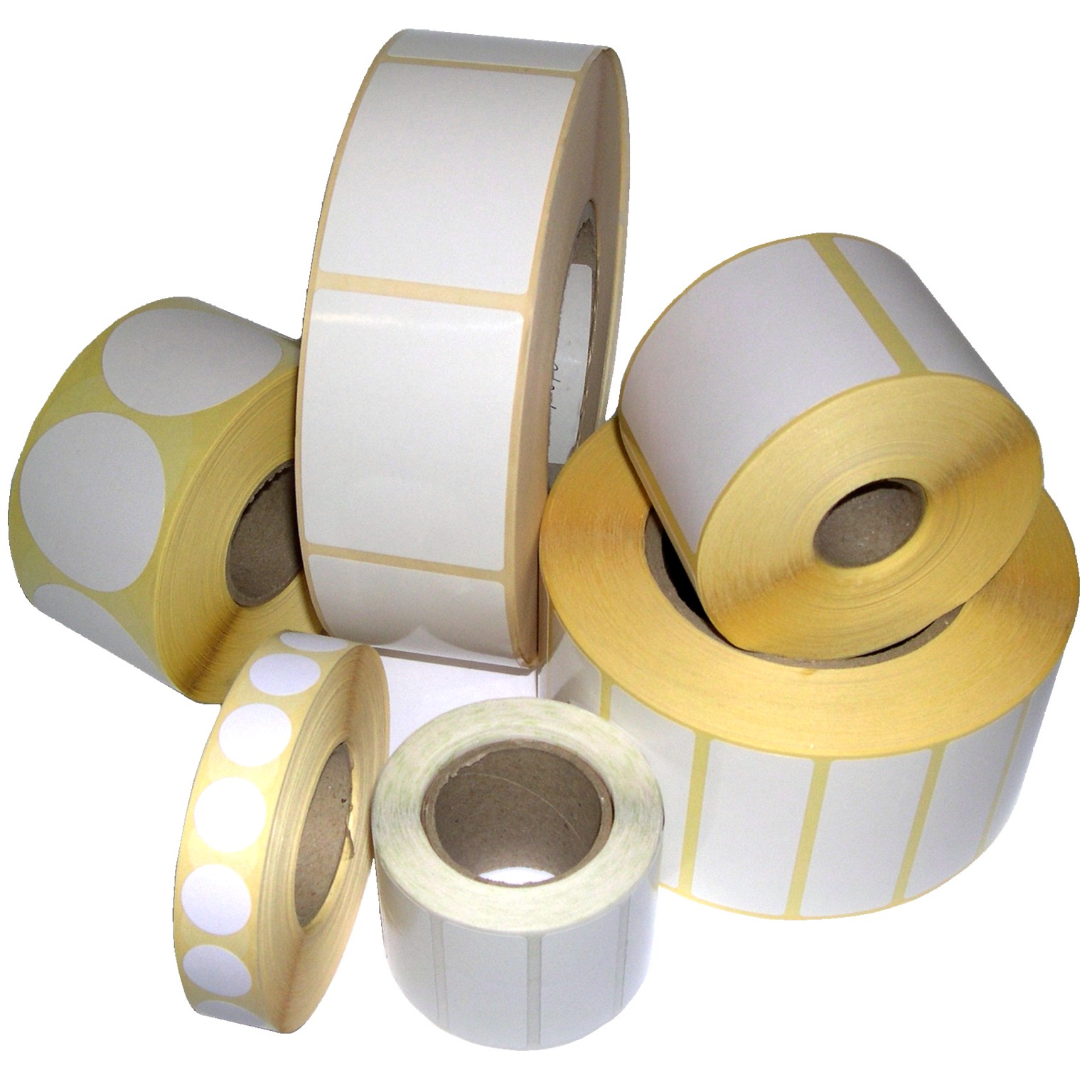 Etiquettes autocollantes 40x30mm papier blanc brillant satin