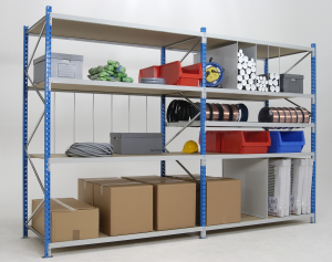 Rayonnage semi-lourd - stockage manuel avec plateaux bois ou métalliques_2