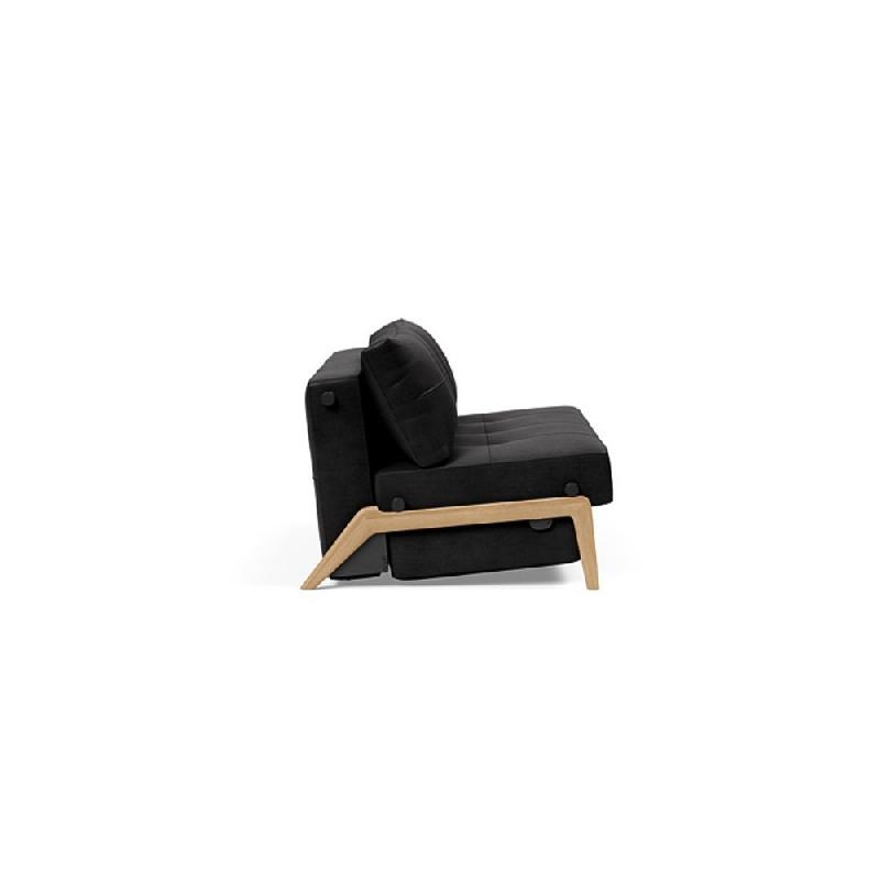 Canapé-lit design Innovation Living Cubed Wood 02 - Convertible 200x140 cm - Coloris Faunal Black_2