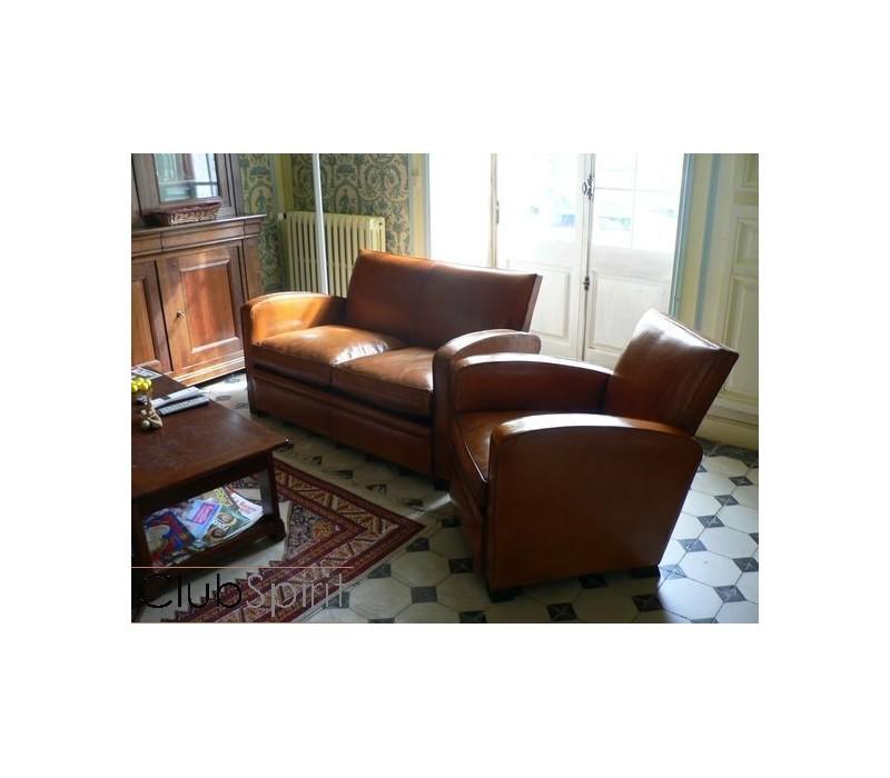 Canapé Club Normandie - Inspiration 1938 - 2 ou 3 places avec finition artisanale_2