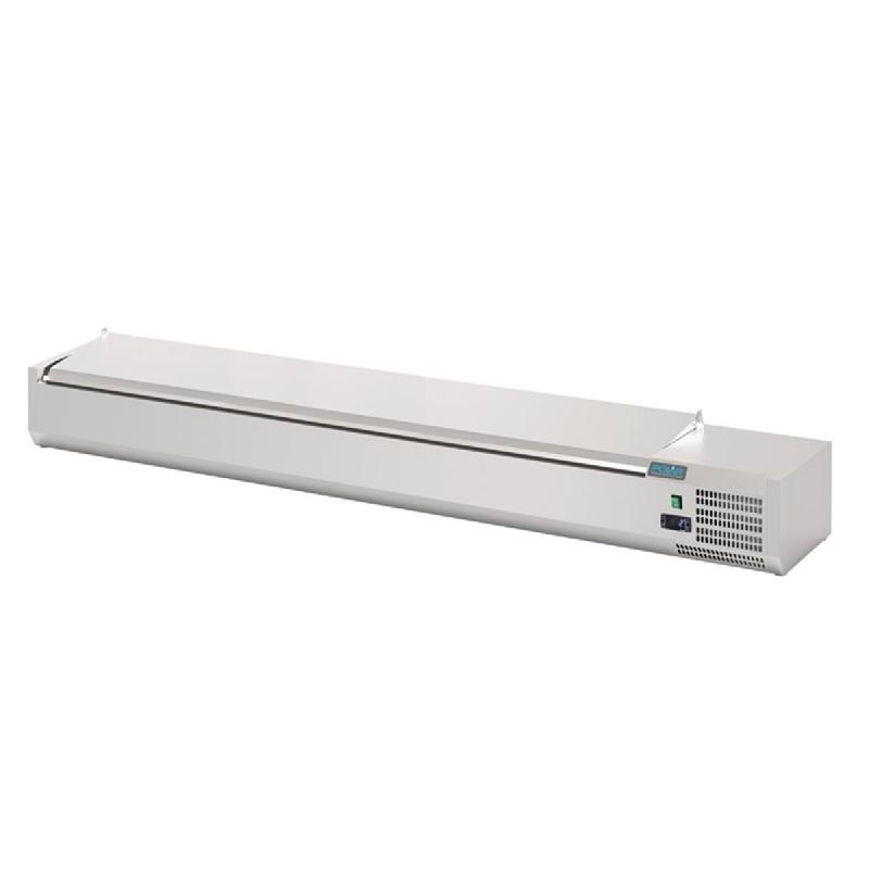 Saladette à poser avec couvercle Série G 10x GN 1/4 | Polar - FA857_2