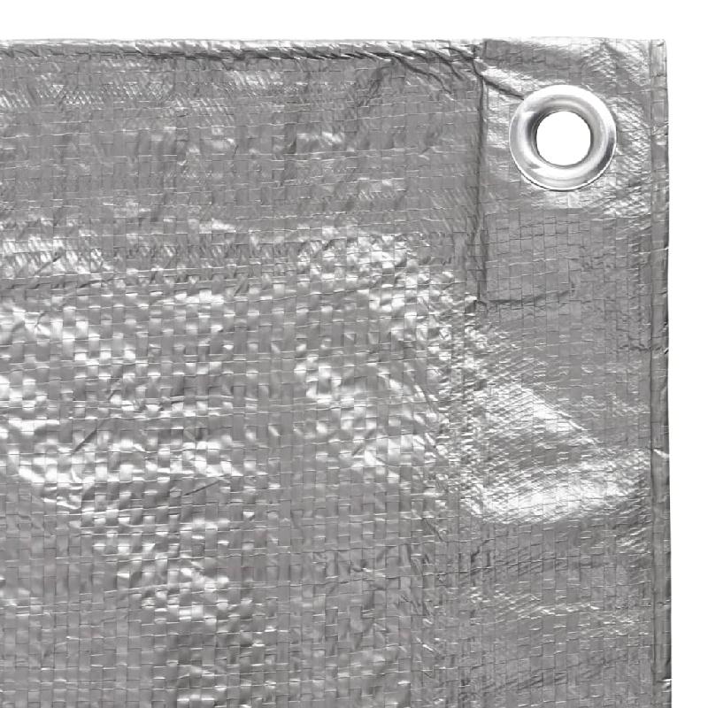 Vidaxl bâche 90 g/m² 6x10 m gris pehd 151476_2