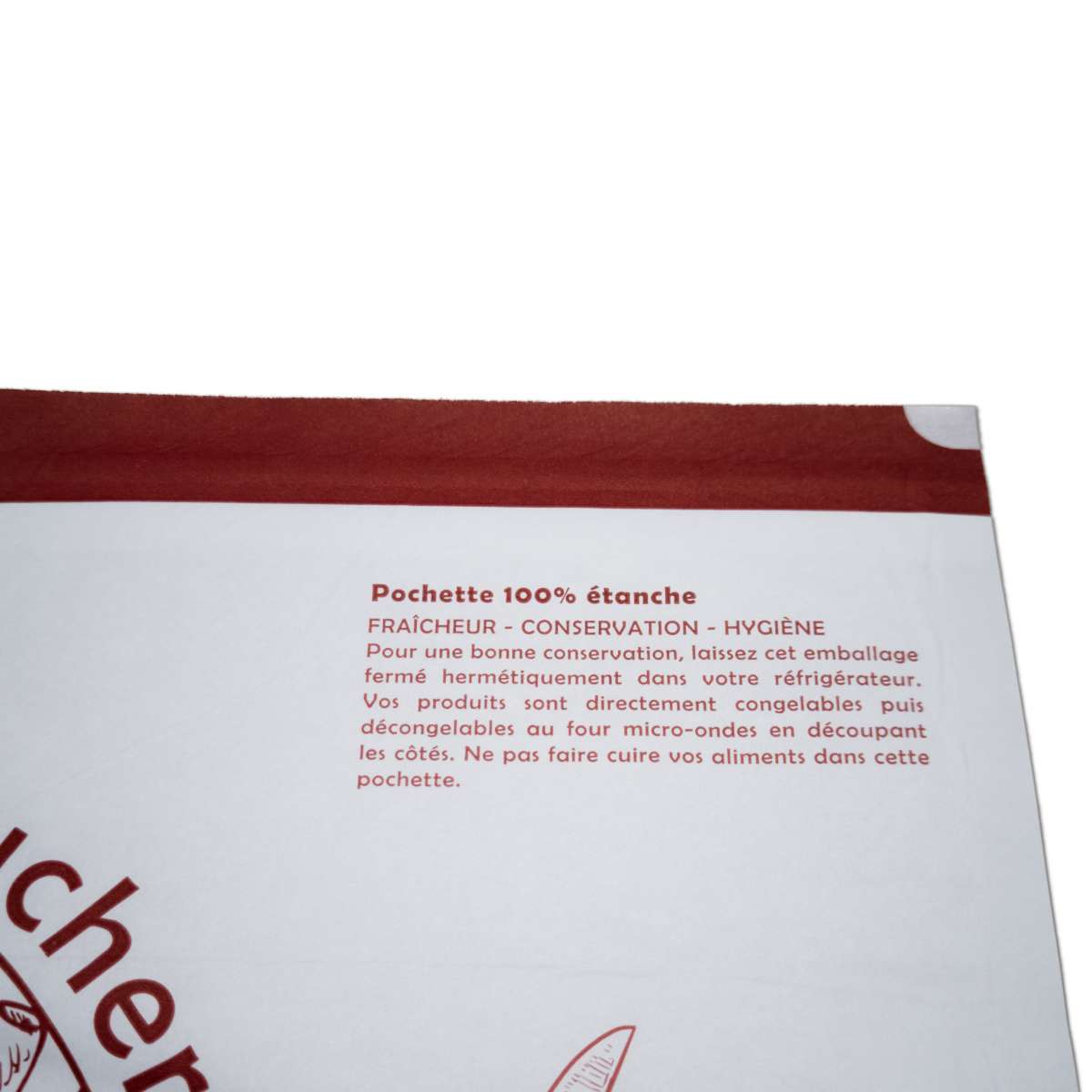 500 pochettes alimentaires adhésives boucherie - 25×33 cm personnalisables - Papier 44g/m² - Fabrication française_2