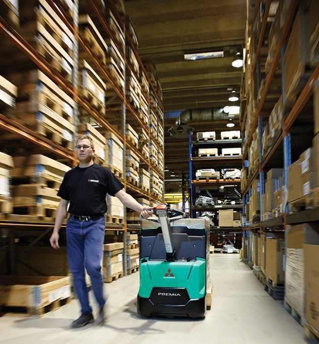 Location courte durée - Transpalette électrique Mitsubishi 1600 kg Premia ES PBP 16N2 - Conducteur accompagnant_2