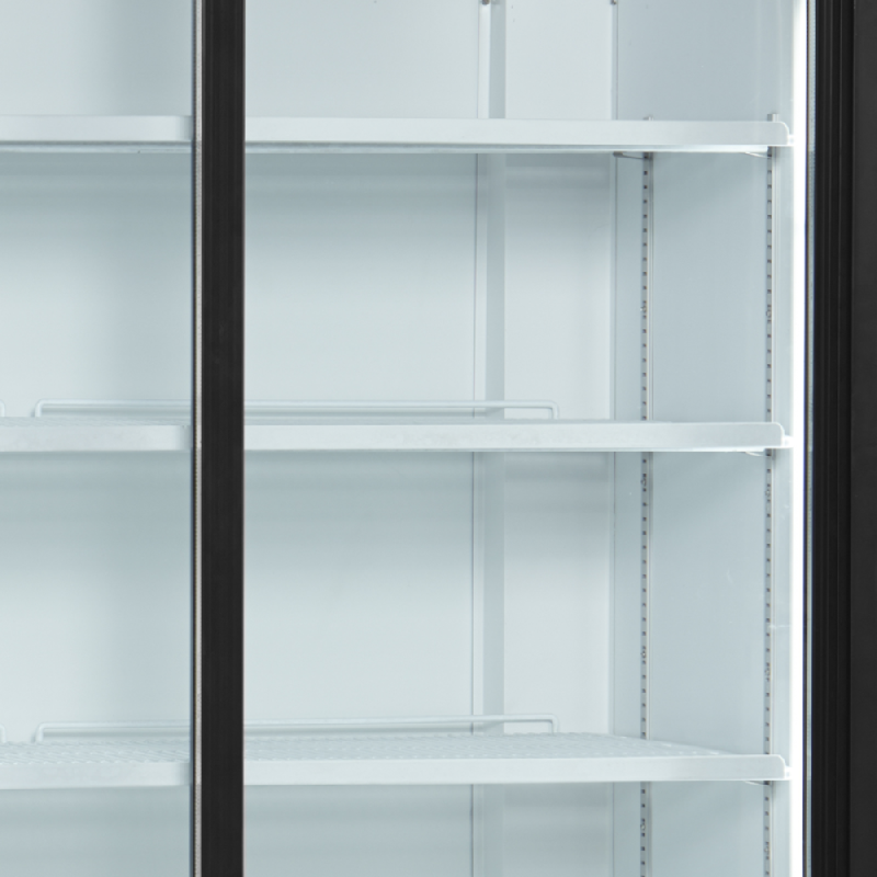 Vitrine réfrigérée FSC - 2 ou 3 portes avec caisson lumineux - Extérieur blanc ou noir - Référence FSC1950S_2