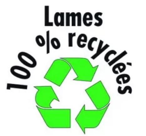 Banc public Glasgow en plastique recyclé - 5 lames - pieds en fonte - 1,80 m_2