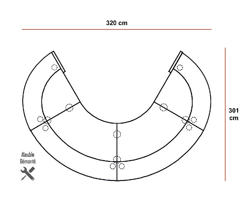 Banque d'accueil arrondie Valde - MDD - Chêne Ambré_2