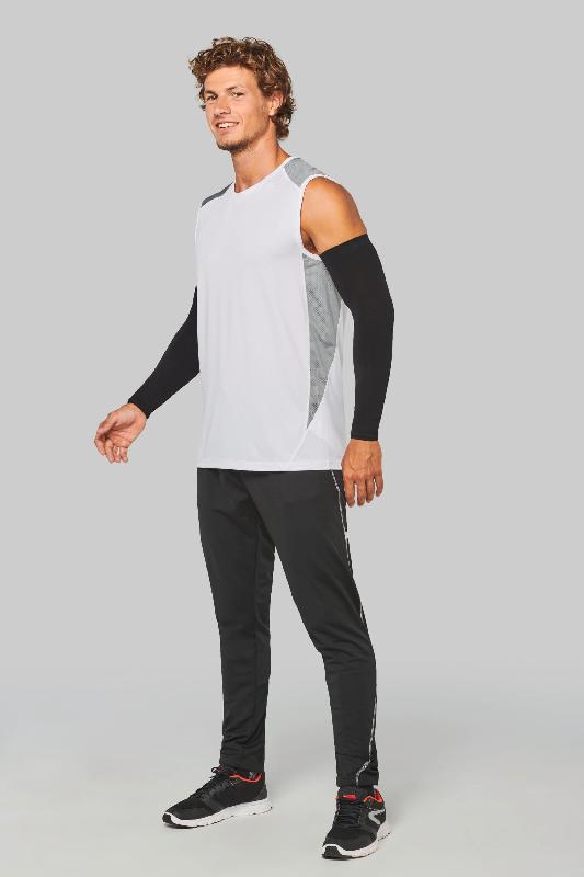 Débardeur de sport bicolore unisexe - Séchage rapide - Coupe multisports - Réf: PA475_2