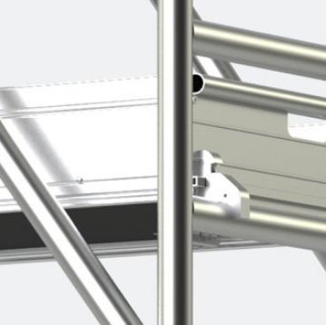Échafaudage roulant aluminium Neolium 300 Box - Comabi SNC - hauteur de travail maximale 14m - structure aluminium soudé_2