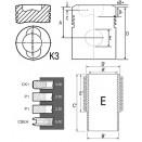 Kit de réparation 4-segments - référence PT-31-133 - JAG99-0100 pour tracteurs New Holland, Fiat et Ford_2