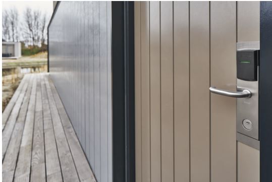 Serrure électronique CLASSIC INOX - intérieur/extérieur - RFID sans contact - résistante au feu EN 1634-1_2