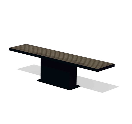 Banc public en bois buton industries bai 50 el_2