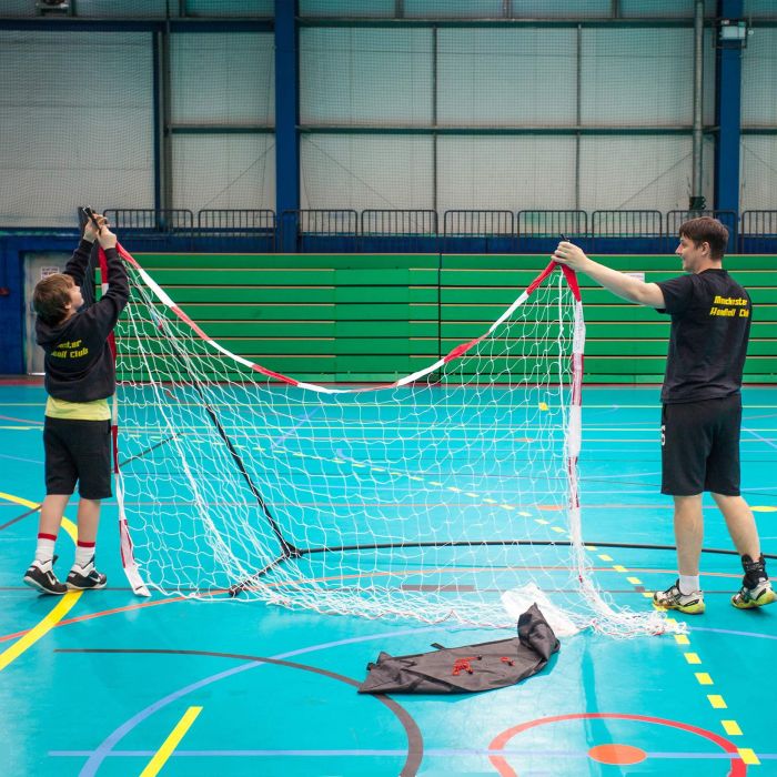 Filets de handball pour buts de handball 3m x 2m en ficelle blanche ultra-résistante_2