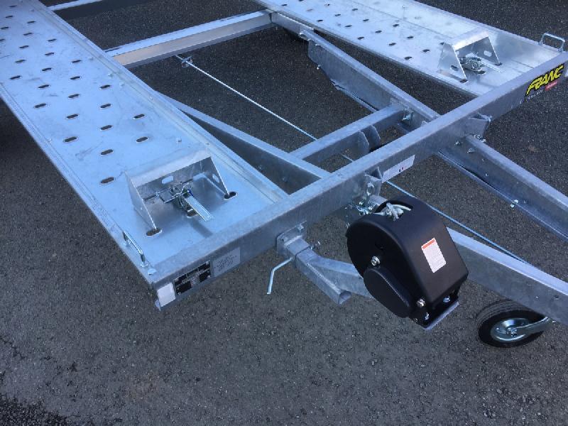 Remorque porte voiture plateau - 3,60 x 1,90 m - 1600 kg - FRANC PV360F160_2