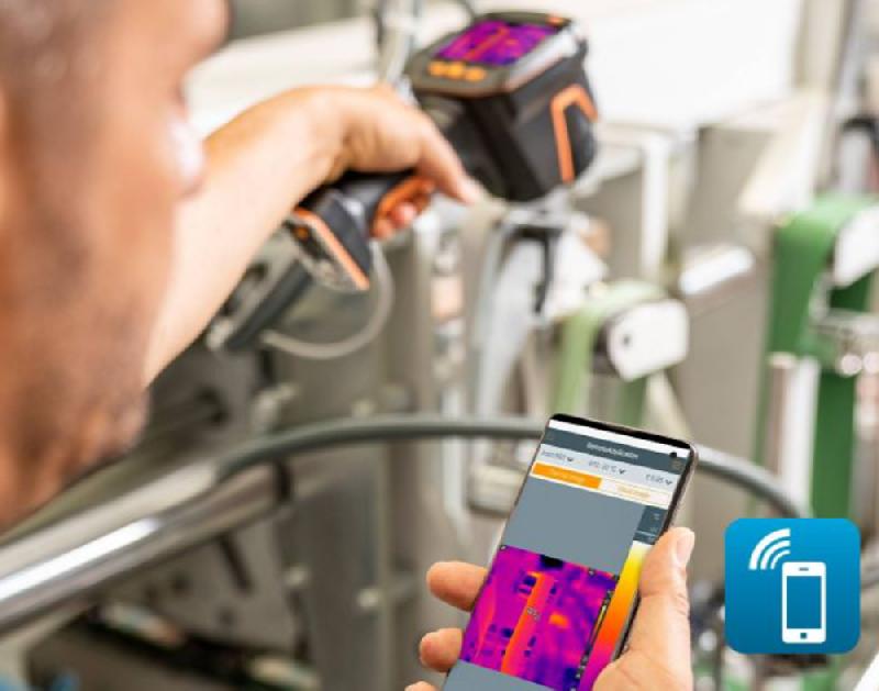 Caméra thermique Testo 883-1 - 320 x 240 px - Plage de mesure -30°C à 650°C - Écran tactile - Pointeur laser - Mise au point manuelle - Objectifs interchangeables_2