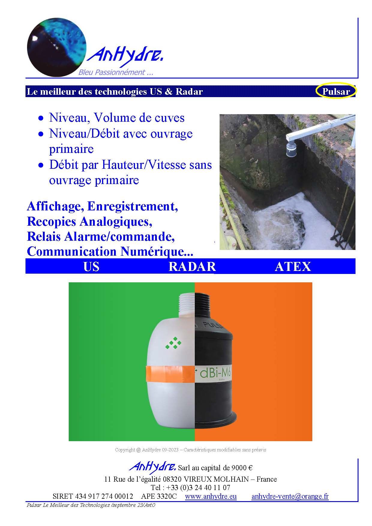 Sonde de niveau numérique Pulsar IMP - afficheur intégré et recopie analogique 4-20mA_2