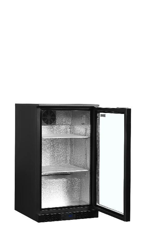 Arrière bar réfrigéré 1 porte DB106H noir TEFCOLD_2