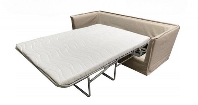 Canapé-lit CARTAGENE 3 places - 140 cm sommier - Matelas 10 cm - Lin écru - Ouverture express_2