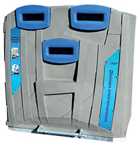 Colonne d'apport volontaire pour déchets ménagers