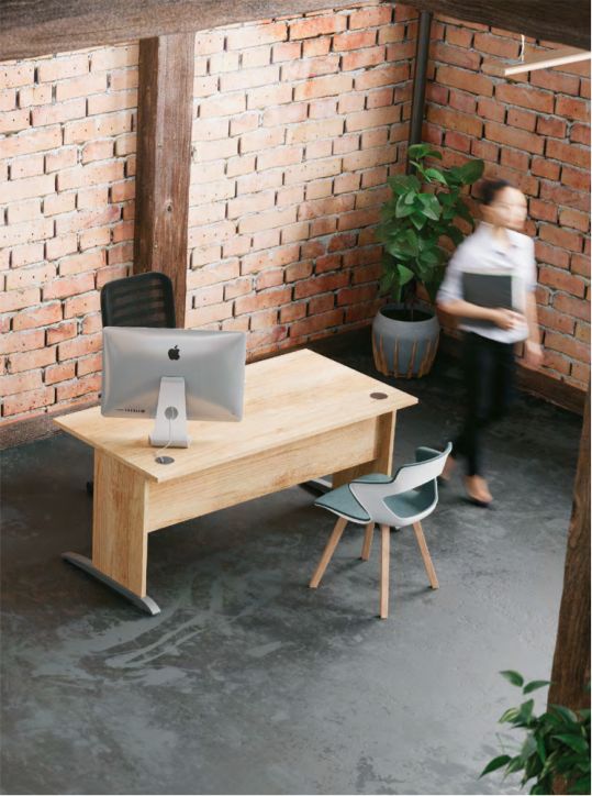 Bureau d'angle rétro - robuste et design en panneaux Structurex - aménagement modulaire_2