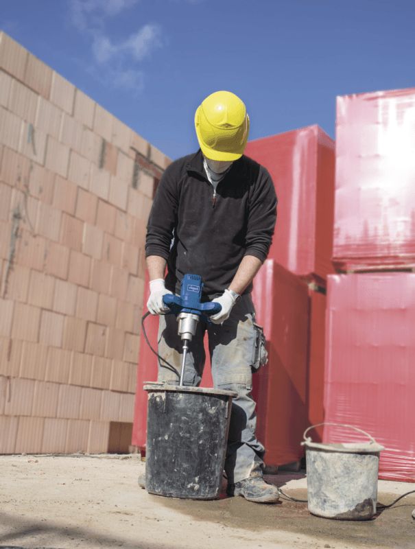 5907803901 - PM1600 Malaxeur et mélangeur portatif Scheppach - 230V 50Hz 1600W - Idéal pour mortier, peinture et matériaux pulvérulents_2