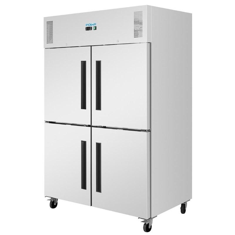 Double armoire réfrigérée positive GN 4 portillons série G 1200L PG053 Polar_2