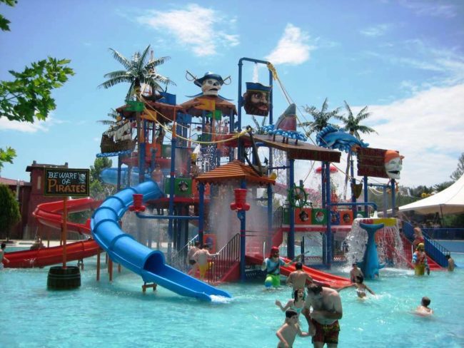 Structure de jeux aquatiques ARWAPS7 - 19x17m - Hauteur 9,6m - Toboggans 4,8m_2