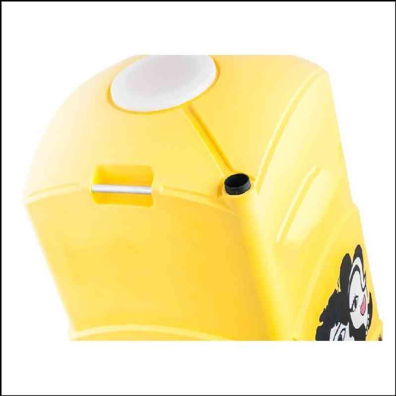 Cabine WC chimique monobloc avec urinoir - Système de nettoyage Fresh et roues intégrées_2